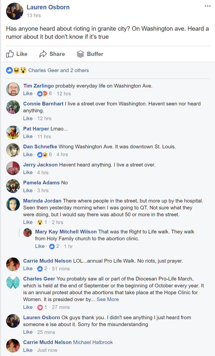 Our Peaceful Protest